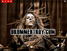 Tablet Screenshot of drummertroy.com